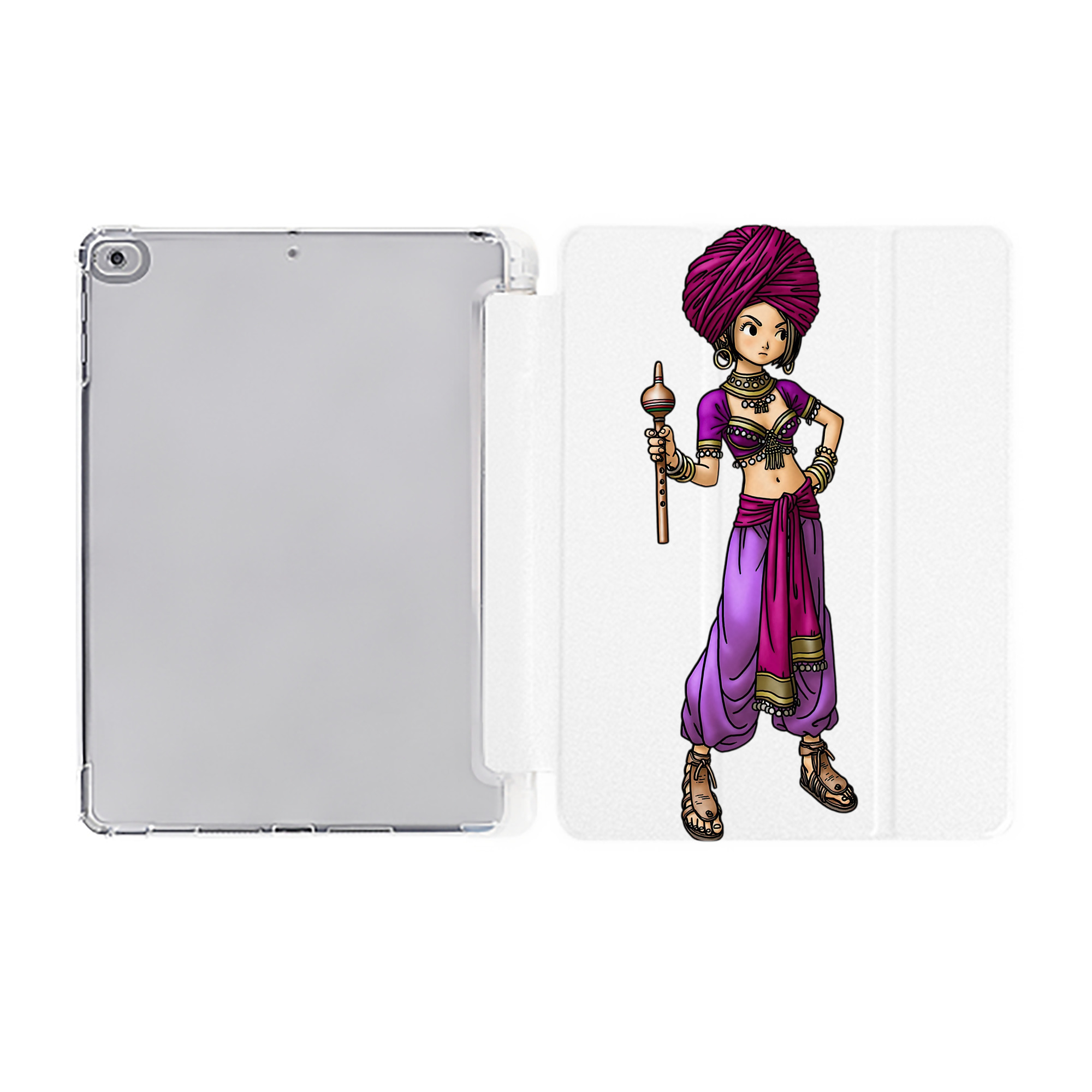 （画像用） ドラゴンクエスト Doragon Kuesuto Dragon Quest IPad ケース ペン収納付き 三つ折りスタンド PUレザー×シリコン 対応機種9.5/10.5/10.9インチ